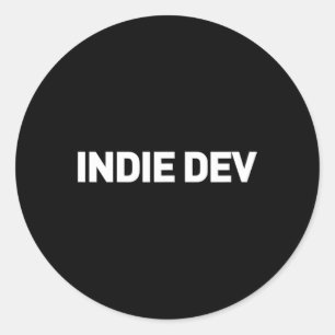 Sticker Rond Dev - Développeur de jeu vidéo Développeurs de jeu