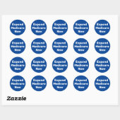 Sticker Rond Développer Medicare maintenant (Feuille)