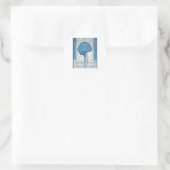 Sticker Rond Développeur Code Logique Géométrique Tee pour En (Sac)