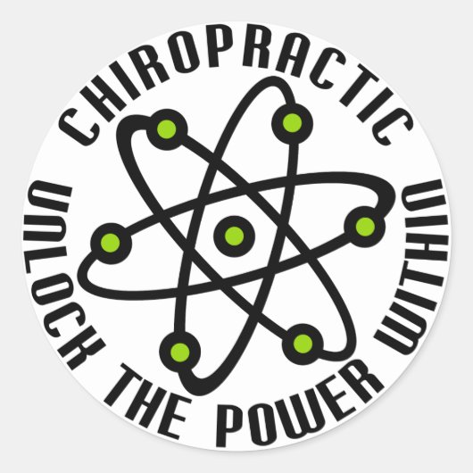 Sticker Rond Déverrouiller l'alimentation à l'intérieur (Devant)