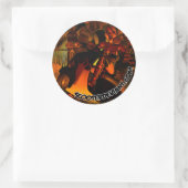 Sticker Rond Déviant de scooter 3D (Sac)