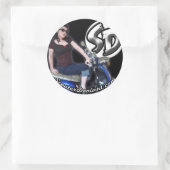 Sticker Rond Déviant du scooter (Sac)