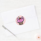 Sticker Rond Devil Food Cupcake (Enveloppe)