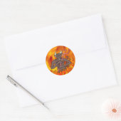 Sticker Rond Devil Monster (Enveloppe)