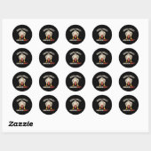 Sticker Rond Devine quoi Cul de Poule _14 (Feuille)