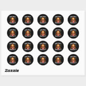 Sticker Rond Devinez Que Reindeer Fesse Xmas Santa Drôle Christ (Feuille)