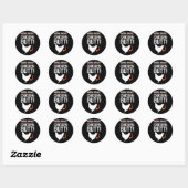 Sticker Rond Devinez quel bouton de poulet (Feuille)