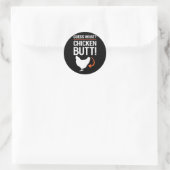 Sticker Rond Devinez quel bouton de poulet (Sac)