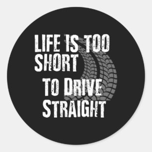 Sticker Rond Devis De Course De Piste Dirt Voiture Modifiée Moo