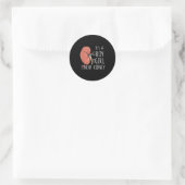 Sticker Rond Devis de récupération de la chirurgie de transplan (Sac)