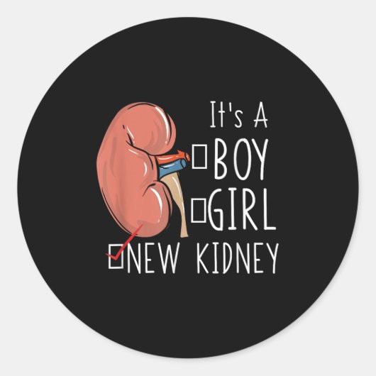 Sticker Rond Devis de récupération de la chirurgie de transplan (Devant)
