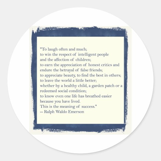 Sticker Rond Devis Emerson (Devant)