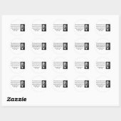 Sticker Rond Devis Emerson 1b (Feuille)