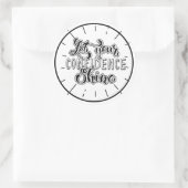Sticker Rond Devis motivationnel (Sac)
