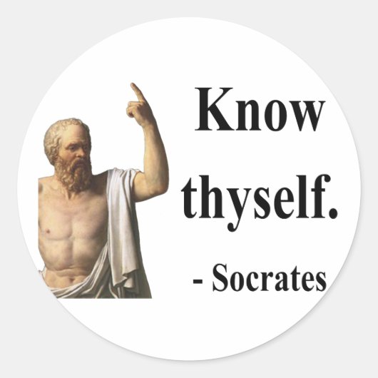 Sticker Rond Devis Socrates 5b (Devant)