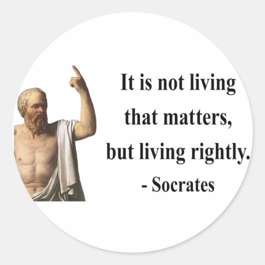 Sticker Rond Devis Socrates 6b (Devant)