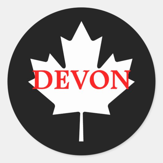 Sticker Rond Devon (Devant)