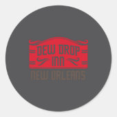 Sticker Rond Dew Drop Inn New Orleans _1  (Devant)
