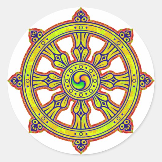 Sticker Rond Dharma Chakra (Devant)