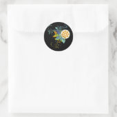 Sticker Rond Dharma Wheel Floral (Sac)