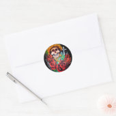 Sticker Rond dia de los muertos (Enveloppe)
