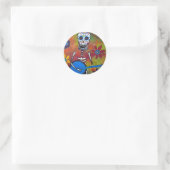 STICKER ROND DIA DE LOS MUERTOS (Sac)