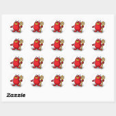 Sticker Rond Diable (Feuille)