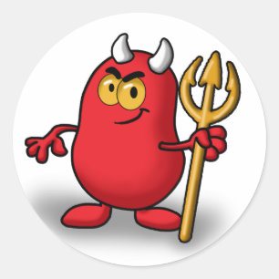 Sticker Rond Diable