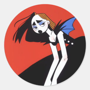 Sticker Rond Diable
