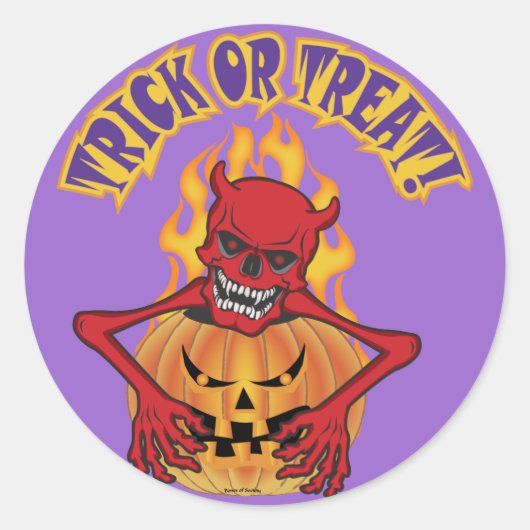 Sticker Rond Diable (Devant)