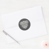 Sticker Rond Diable dans les détails (Enveloppe)