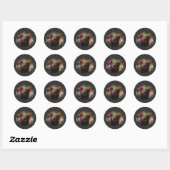 Sticker Rond diable de Tasmanie (Feuille)