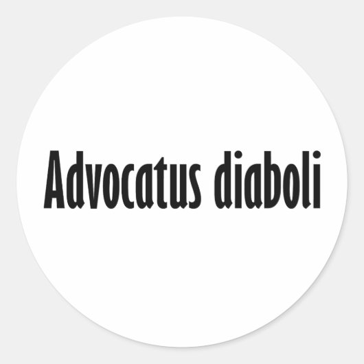Sticker Rond diabolique (Devant)