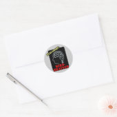 Sticker Rond Diagnostic : Brainé par les oiseaux (Enveloppe)