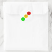 Sticker Rond Diagonal Moody Stoplight Sans Stripe (Sac)
