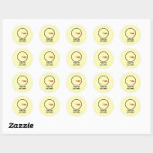 Sticker Rond Diagramme de Venn diagnostic unique (Feuille)