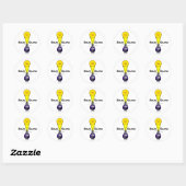 Sticker Rond Diagramme Éclipse solaire (Feuille)
