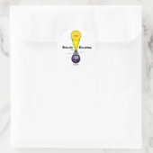 Sticker Rond Diagramme Éclipse solaire (Sac)