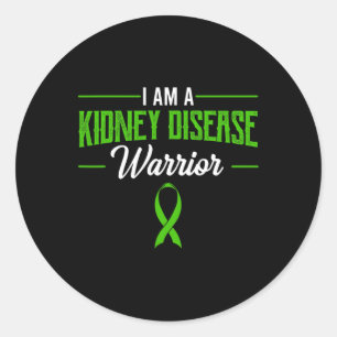 Sticker Rond Dialyse du guerrier de la maladie Néphrite Organis