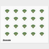 Sticker Rond Diamant de baseball : (Feuille)