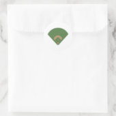 Sticker Rond Diamant de baseball : (Sac)