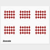 Sticker Rond Diamants (Feuille)