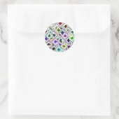 Sticker Rond Diamants (Sac)