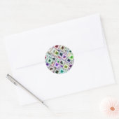 Sticker Rond Diamants (Enveloppe)
