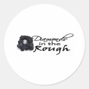 Sticker Rond Diamants dans le brut