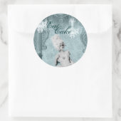 Sticker Rond Diamants et poussière Mangez des sceaux de gâteau  (Sac)