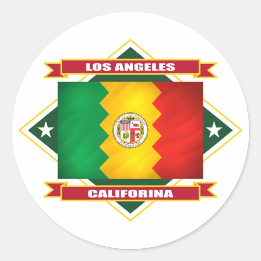 Sticker Rond Diamond de Los Angeles (Devant)