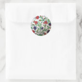 Sticker Rond Dianthus et Tulip Motif historique - Tile Art (Sac)