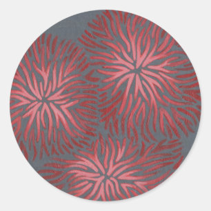 Sticker Rond Dianthus II 2-up
