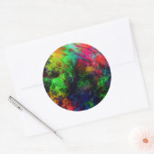 Sticker Rond Diapositive arc-en-ciel (Enveloppe)